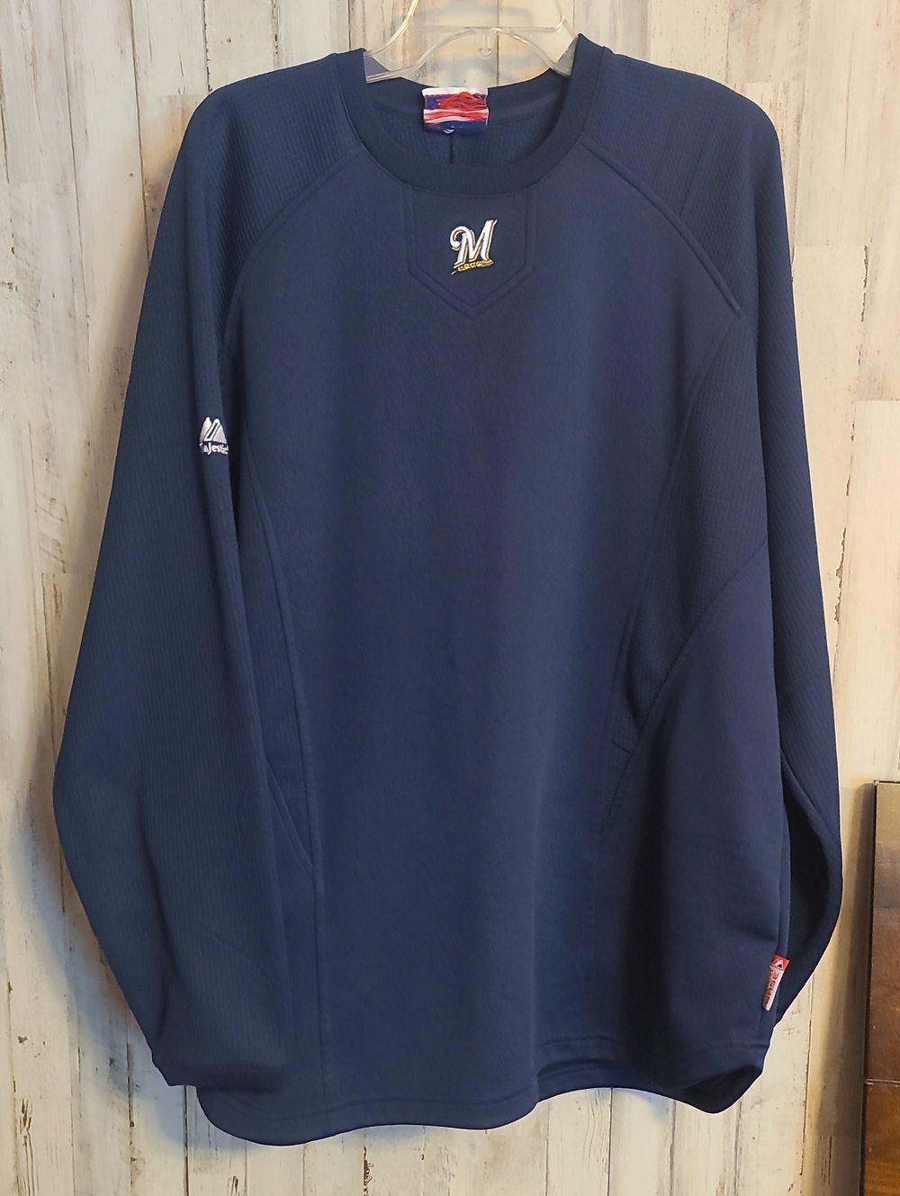 Milwalkee Brewers Navy Crewneck Pullover
